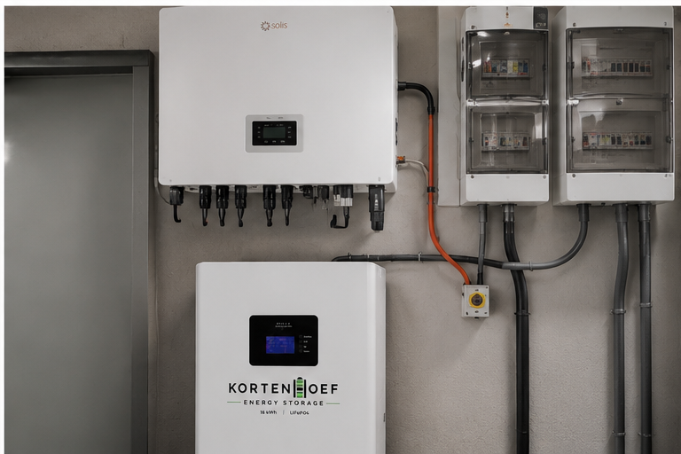 Voorbeeld met Solis-inverter