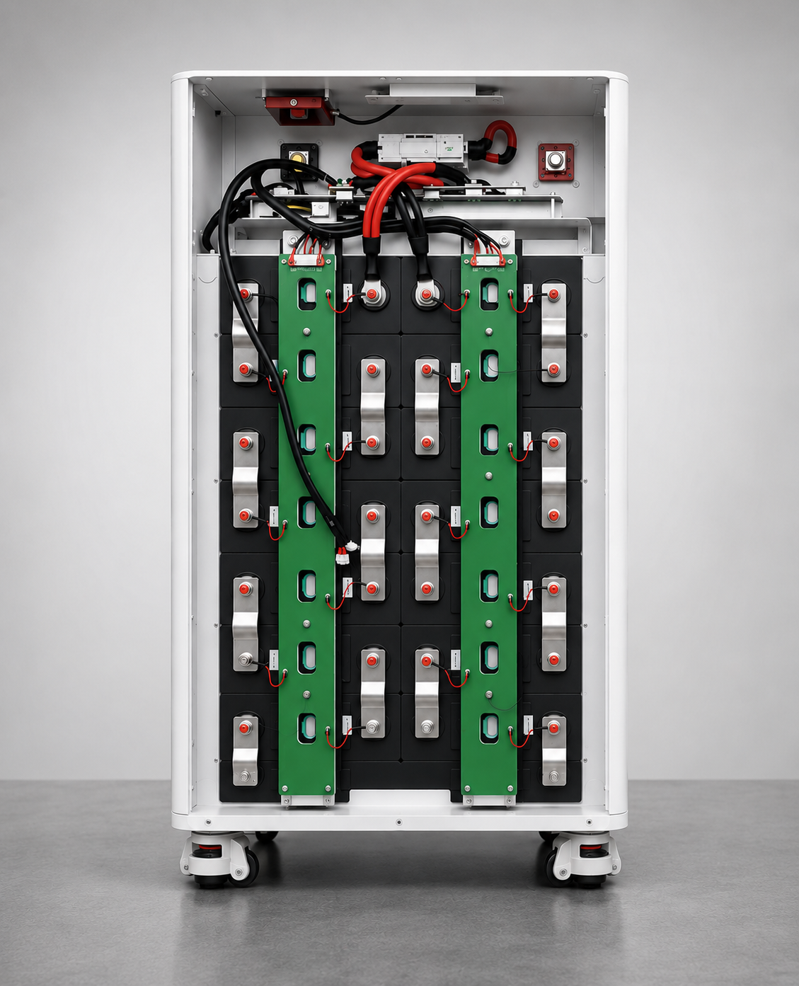 Interne opbouw van de 16 kWh LiFePO4 thuisaccu